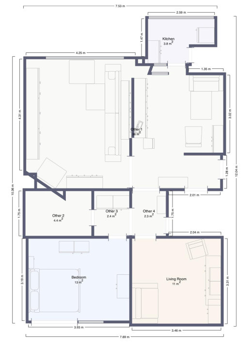 Apartament 3camere, Str Dorna 