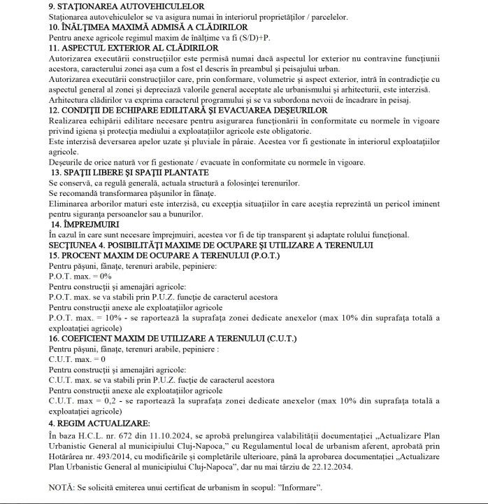 Comision 0. Teren Intravilan, zona Strada Colonia Sopor CJ 400482