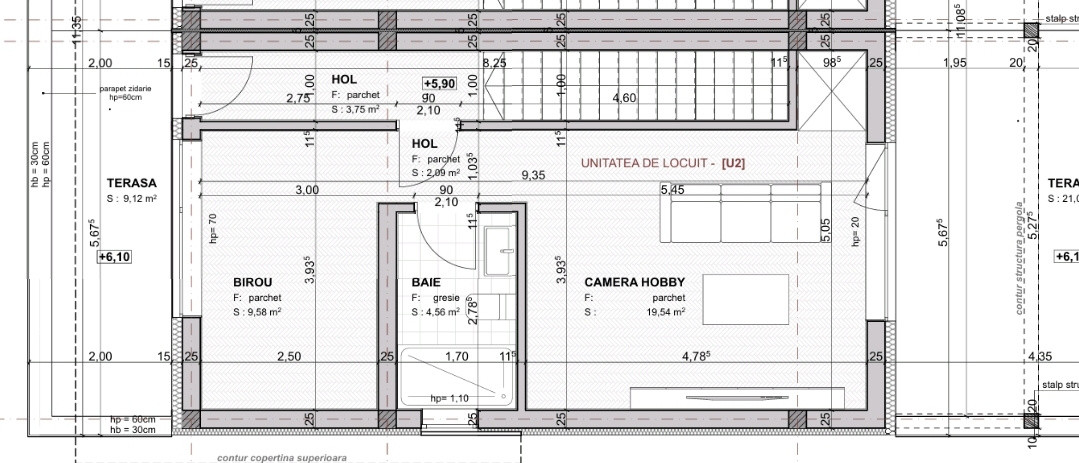 Spatiu Premium în Duplex pentru birou: 6 Camere, Infrastructură IT, Parcare