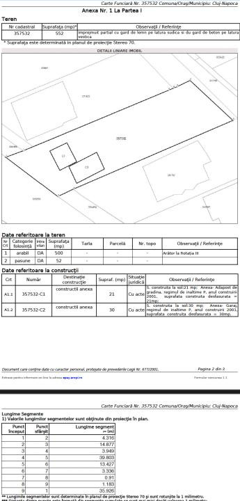 Str. Eugen Lovinescu 33, CJ 400534 Teren Construcții Intravilan
